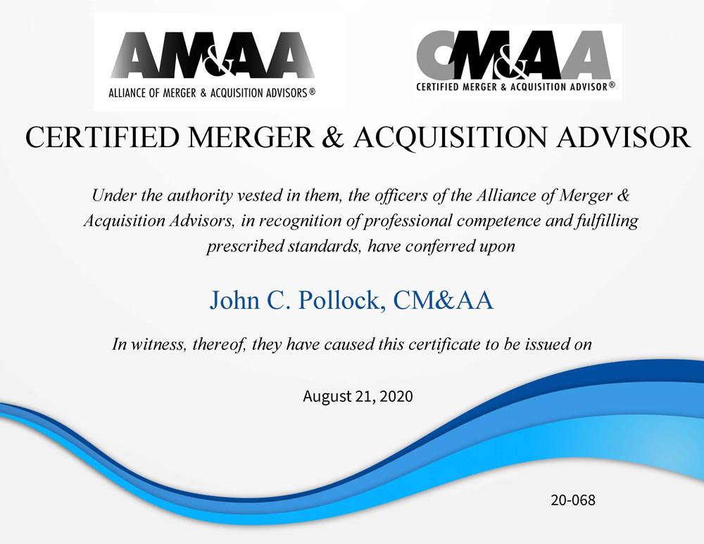 Certified Merger & Acquisition Advisor Certificate